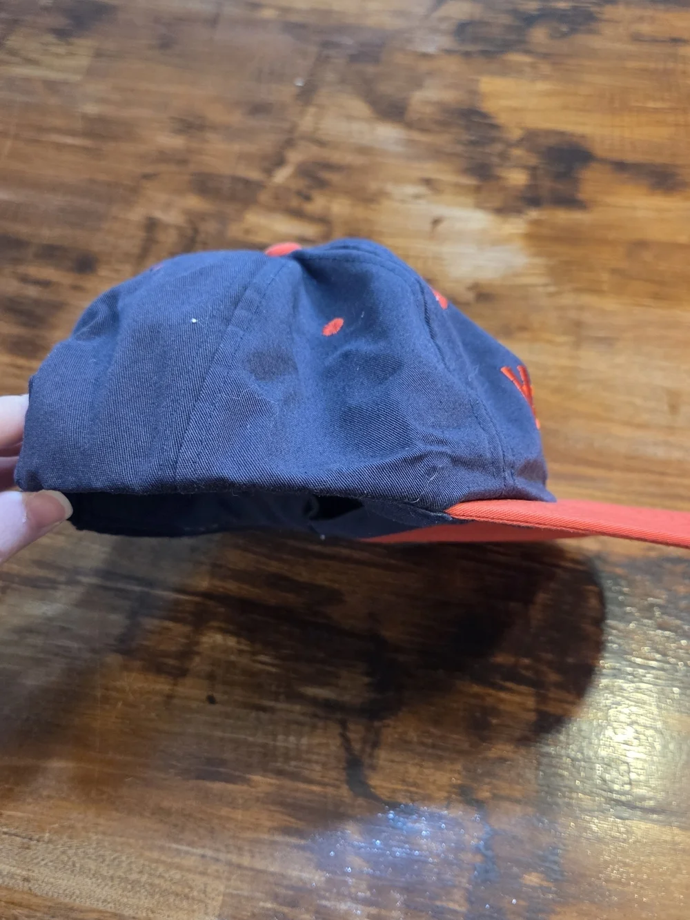 Vintage 90'S Embroidered Hardees Employee Uniform Snapback Hat Cap